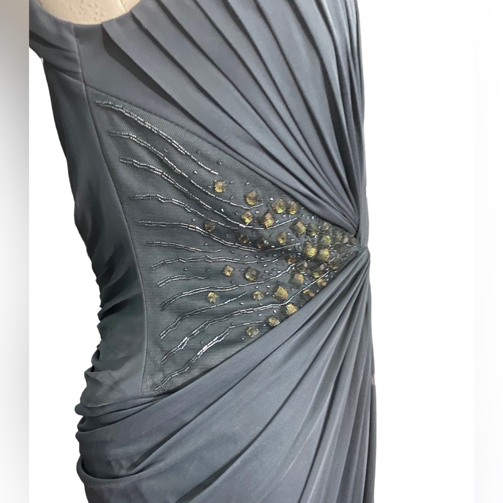 Adrianna papell collection beaded mermaid dress sz-8 - Picture 4 of 5